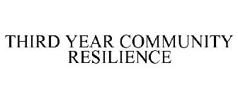THIRD YEAR COMMUNITY RESILIENCE