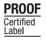 PROOF CERTIFIED LABEL