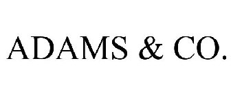 ADAMS & CO.