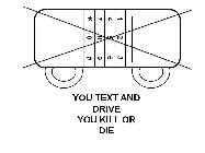 1 2 3 4 5 6 7 8 9 * 0 # YOU TEXT AND DRIVE YOU KILL OR DIE