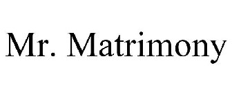 MR. MATRIMONY