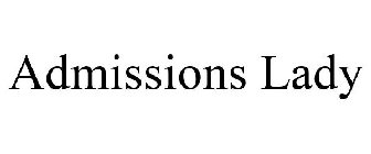 ADMISSIONS LADY