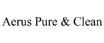 AERUS PURE & CLEAN