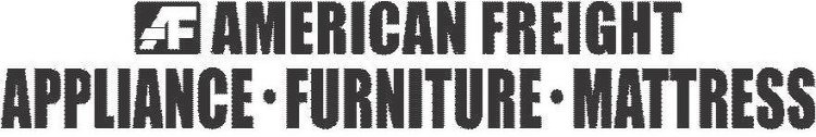 AF AMERICAN FREIGHT APPLIANCE · FURNITURE · MATTRESS