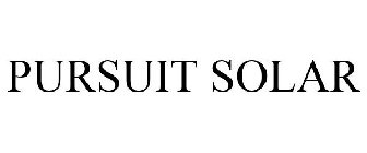 PURSUIT SOLAR