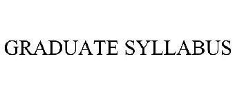 GRADUATE SYLLABUS