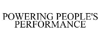 POWERING PEOPLE'S PERFORMANCE