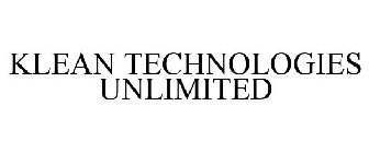 KLEAN TECHNOLOGIES UNLIMITED