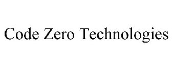 CODE ZERO TECHNOLOGIES