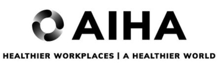 AIHA HEALTHIER WORKPLACES A HEALTHIER WORLD