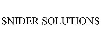 SNIDER SOLUTIONS