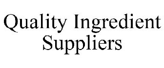 QUALITY INGREDIENT SUPPLIERS