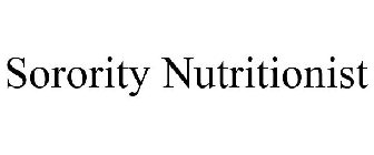 SORORITY NUTRITIONIST