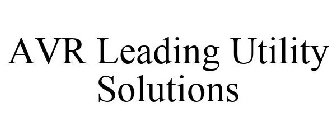 AVR LEADING UTILITY SOLUTIONS