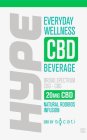 HYPE EVERYDAY WELLNESS CBD BEVERAGE BROAD SPECTRUM CBD-CBG 20MG CBD NATURAL ROOIBOS INFUSION CBD BY SOCATI ND THC