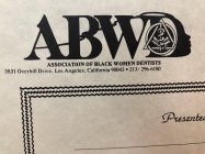 ABWD ASSOCIATION OF BLACK WOMEN DENTISTS