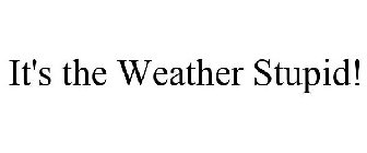 IT'S THE WEATHER STUPID!