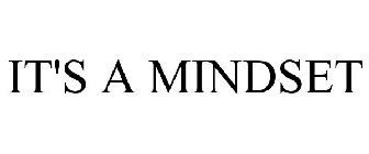 IT'S A MINDSET