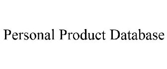 PERSONAL PRODUCT DATABASE