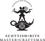 SCIENTIA EST POTENTIA SCOTTISH RITE MASTER CRAFTSMAN