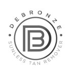 B D DEBRONZE SUNLESS TAN REMOVER