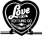 LOVE SINCE 1919 BOTTLING CO. TRADEMARK REG.