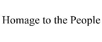 HOMAGE TO THE PEOPLE