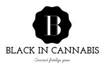 B BLACK IN CANNABIS CONNECT FERTILIZE GROW