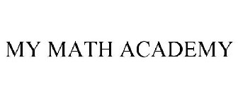 MY MATH ACADEMY