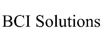 BCI SOLUTIONS, INC.