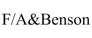 F/A&BENSON
