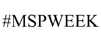 #MSPWEEK