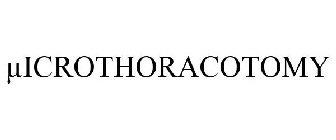 µICROTHORACOTOMY