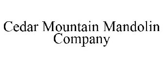 CEDAR MOUNTAIN MANDOLIN COMPANY