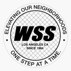 WSS LOS ANGELES CA SINCE 1984 ELEVATINGOUR NEIGHBORHOODS ONE STEP AT A TIME.