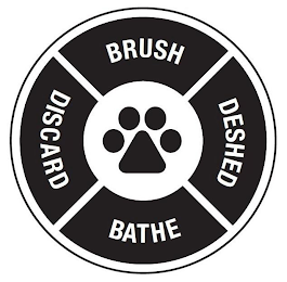 BRUSH DESHED BATHE DISCARD