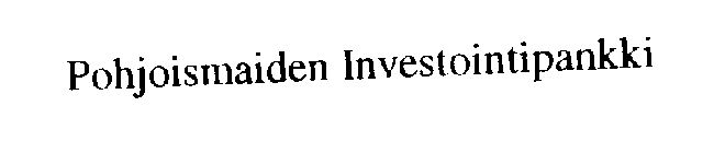 POHJOISMAIDEN INVESTOINTIPANKKI