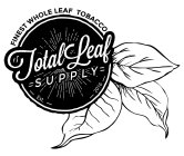 TOTAL LEAF SUPPLY, FINEST WHOLE LEAF TOBACCO, EST. 2016