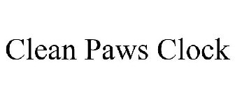 CLEAN PAWS CLOCK