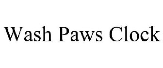 WASH PAWS CLOCK