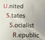 U.NITED S.TATES S.OCIALIST R.EPUBLIC