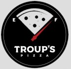 E F TROUP'S PIZZA