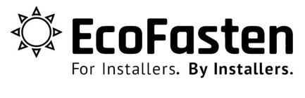 ECOFASTEN FOR INSTALLERS. BY INSTALLERS.