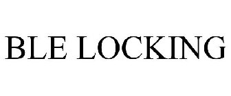 BLE LOCKING