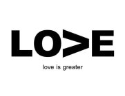 LOVE LOVE IS GREATER