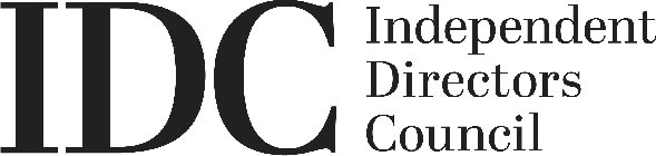 IDC INDEPENDENT DIRECTORS COUNCIL