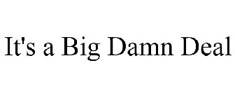 IT'S A BIG DAMN DEAL