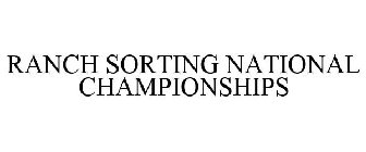 RANCH SORTING NATIONAL CHAMPIONSHIPS