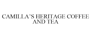 CAMILLA'S HERITAGE COFFEE AND TEA