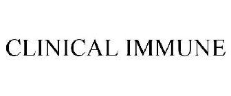 CLINICAL IMMUNE
